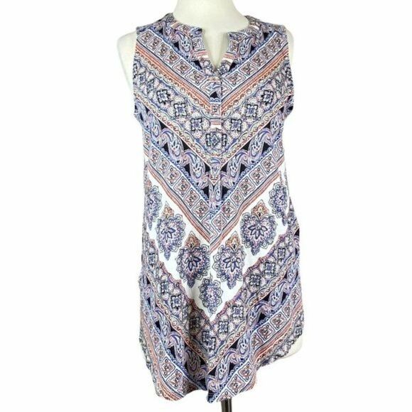 J.Jill Sleeveless Tunic Top With Pockets  Size Small - Picture 2 of 9